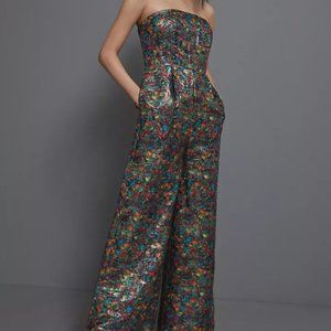NWT - Maeve Shimmer Wide-Leg Jumpsuit